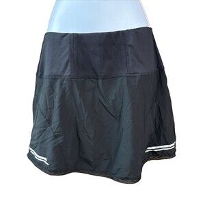 Lucky in Love Women's Solid Black Skirt Tennis Golf Pickleball Size Small 4-6